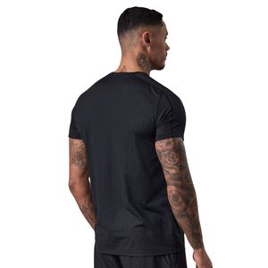 Camiseta Deportiva Negra para Hombre, Cuello Redondo, Manga Corta, para Entrenamiento, Gimnasio, Ejercicio, Fitness, Running, Ropa Deportiva Informal - Product Image 2