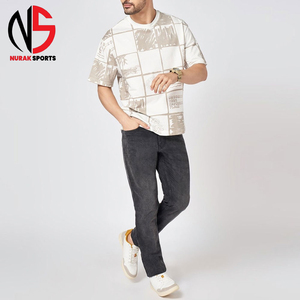 Camiseta de Hombre Personalizada, 100% Algodón, 220GSM, Transpirable, Hombros Caídos, Cuello Redondo, Corte Holgado, Estilo Vintage 2026 - Product Image 4