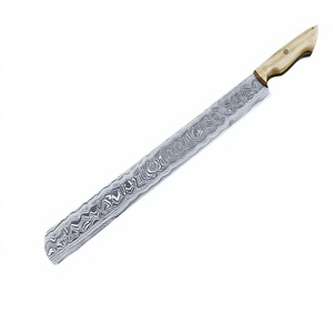 Cuchillo de Chef de Acero de Damasco Forjado a Mano Impresionante de BA ENTERPRISES, Precio de Fábrica Premium |   Cuchillo de Cocina Hecho a Mano Personalizado de 16.5 Pulgadas - Product Image 1