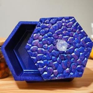 Caja de Joyería de Resina Floral Hecha a Mano de Lujo, Organizador Decorativo para Guardar Objetos Pequeños, Estuche de Regalo de Resina Personalizado - Product Image 5