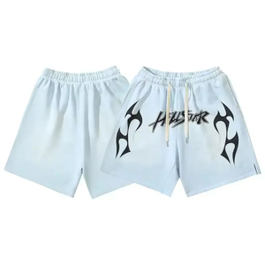 Shorts décontractés en coton pour hommes, avec cordon de serrage et poches latérales, pour le streetwear et le sport – Vente en gros - Product Image 4