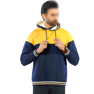 Sudadera con Capucha Azul Marino y Amarillo 2026, Estilo con Capucha, Nueva Llegada, Calidad Premium, Color Sólido, Buena Venta - Product Image 1