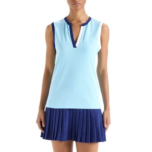 <b>Custom</b> Women Tennis <b>Dress</b> Sleeveless V Neck Quick Dry Badminton Skirt Athletic Sportswear High Quality Pleated Training <b>Dress</b> - Product Image 1