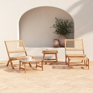 Groupe de sièges de salon de jardin 5 pièces - Product Image 2