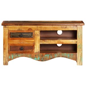 Soporte de TV de Madera Reciclada Sólida y Diversa, 31.5 x 11.8 x 15.7 Pulgadas - Product Image 2