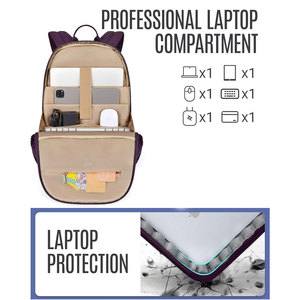 Sac à dos étudiant multi-poches, nouvelle arrivée, logo personnalisé, fermeture éclair fluide, polyester, confortable, léger, best-seller, respirant - Product Image 3