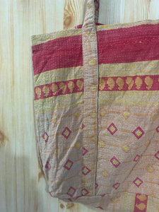 Sac fourre-tout matelassé léger de style bohème, couleur unie, grande capacité, en coton, sac à bandoulière pour femme, toutes saisons, ouvert - Product Image 2