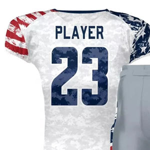 Conjunto de Uniforme de Fútbol Americano 7v7 Ligero de Tallas Grandes, Jersey sin Mangas Sublimado Personalizado, Pantalones Cortos de Compresión, Ropa de Equipo - Product Image 4