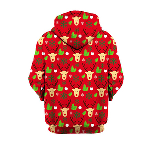 Christmas Hoodies Unisex Custom Printed Winter Pullover Soft Cotton Fleece Holiday Graphic Sweatshirt Wholesale - Product Image 2