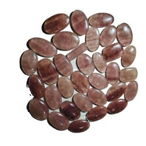 Cabochons de quartz naturel de haute qualité, pierres précieuses en vrac, formes variées, 20-45 mm, 8-12 g, pour la fabrication de bijoux KHUSHI GEMS STONE - Product Image 4