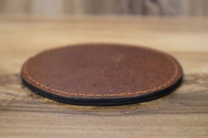 Genuine Leather <b>Coaster</b> Mat Round for Hotel Restaurant Tea Coffee <b>Drink</b> Mat Wholesale Manufacturer Factory - Product Image 4
