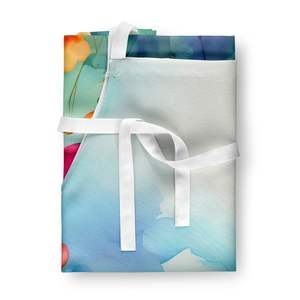 Unisex Large Multicolor Watercolor Anemones <b>Apron</b> <b>for</b> Adults <b>for</b> <b>Cooking</b> Baking Gardening Crafts-Kitchen Server - Product Image 3