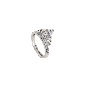 Nouvelle Arrivée 2026 Bague Couronne en Argent Sterling 925 Réglable avec Diamants - Cadeau Idéal pour Femmes et Filles à Porter lors de Mariages - Product Image 2