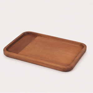 Wholesale Eco-Friendly Rectangular Wood Serving <b>Tray</b> For Coffee & <b>Breakfast</b> Custom Logo Handcrafted Decorative Wooden Platter - Product Image 3