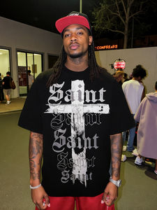 T-shirts pour hommes imprimés en coton de haute qualité les plus vendus OEM chemise formelle surdimensionnée au toucher soie de glace personnalisée conception personnalisable - Product Image 3