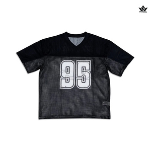 Camiseta de Fútbol Americano Verde Personalizada con Cuello en V, Manga Corta, Malla Sublimada Transpirable, 100% Poliéster, Ropa Deportiva para Equipos Adultos - Product Image 2