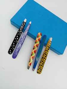 Pinzas Profesionales Personalizadas de Acero Inoxidable Antiestáticas y Duraderas para Extensión de Pestañas, Modelo 232 - Product Image 6