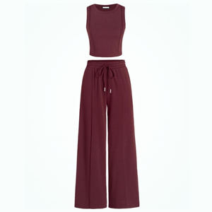 Robe pull en maille côtelée rose unie à col rond et manches longues pour femme, coupe ample, longueur midi, collection hiver Crest Knit - Product Image 4