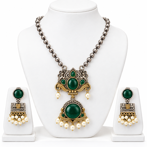 Ensemble de bijoux fantaisie en alliage plaqué or, design Bohème pour amoureux, bicolore, cadeau de mariage et de fiançailles pour femme, vente en gros - Product Image 1