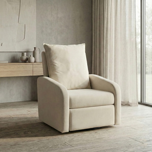 เก้าอี้ปรับเอนหมุนได้ 360 องศา รุ่น Mikahome หุ้มผ้าหรูหรา สำหรับพักผ่อน เหมาะสำหรับโรงแรม เก้าอี้นั่งเล่นสำหรับผู้ใหญ่ พร้อมเบาะรองนั่ง - Product Image 3