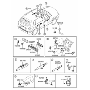 ix35 Nuevos Interruptores y Controles 935702E150Z9 - Product Image 1