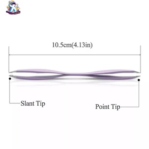 Ryzer Studio Stainless Steel Double Two Way Slanted Sharp Eyebrow Tweezers for Eyelash Extensions Smooth Tip <b>Precision</b> <b>Tool</b> - Product Image 5