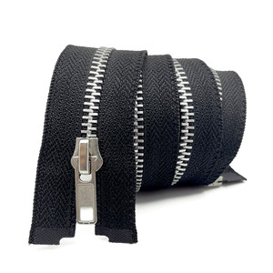 Affordable Metal <b>Zipper</b> Y Teeth Two Way <b>Zipper</b> Lightweight Metal <b>Zipper</b> for Jacket - Product Image 1