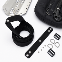 Sangle de harnais de plongée sous-marine de 4,2 m avec œillet pour aile BCD, équipement de plongée technique