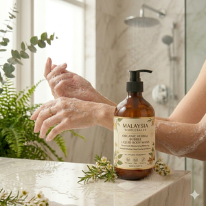 Gel Douche Liquide Moussant Bio aux Herbes de Malaisie en Gros, Hydratant, Éclaircissant et Rafraîchissant à la Niacinamide - Product Image 1