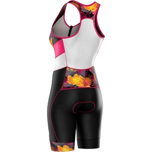Trajes de triatlón Mujeres Sublimado Una pieza Tri Suit Bicicleta Speedsuit Transpirable Sublimado Triatlón Traje - Product Image 2