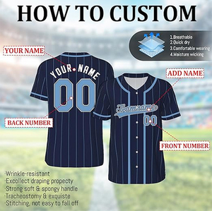 ชุดยูนิฟอร์มเบสบอลซอฟต์บอลผ้าฝ้ายออร์แกนิค 100% สำหรับทุกเพศ แห้งเร็ว คอวี กระดุมผ่าหน้า เสื้อแขนสั้น กางเกงเจอร์ซีย์ ชุดกีฬาสำหรับทีม - Product Image 2