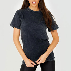 Camiseta de Mujer con Lavado Ácido, Tela Suave, Precio Bajo, Transpirable, Ligera, Cómoda para Uso Diario - Product Image 1