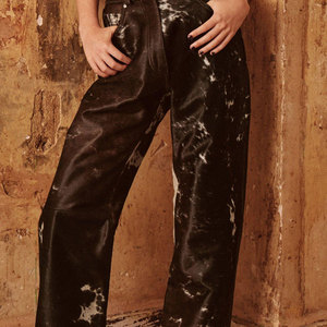 Premium Quality Factory Price Customized Logo Cowhide <b>Leather</b> <b>Pants</b> Fashion High Quality Custom Cowhide <b>Leather</b> <b>Pants</b> - Product Image 1