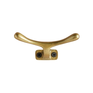 Porte-manteau mural moderne de style Mid-Century, en bois et métal, avec crochets pour vêtements, clés, chapeaux et serviettes, robuste et décoratif - Product Image 2