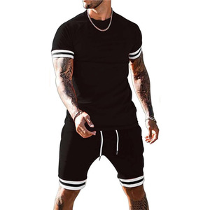Premium Men's Black Short Sleeve T-Shirt Crew Neck Breathable Lightweight Streetwear Solid Print Front Logo Summer Wear - Product Image 2