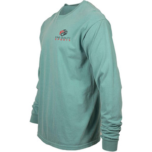 T-shirt unisexe à manches longues en coton OEM personnalisé, anti-boulochage, motif uni, tissu 200g – Conception épaules tombantes personnalisée - Product Image 2