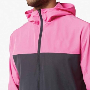Conjunto Deportivo de Chaqueta Cortavientos con Capucha y Pantalones Cortos para Hombre, con Bloques de Color, de Secado Rápido y Ligero, para Primavera - Product Image 5