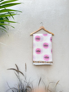 100% Cotton Eco-Friendly Lightweight Hand Block Printed Fabric White Pink Floral Buta Indian Jaipuri Sanganeri Girls Home Decor - Product Image 2