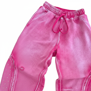 Glory Custom Acid Wash Rhinestone French Terry Cropped Hoodie With Baggy Knitted <b>Pant</b> New Trendy Look For Unisex Street Wear - Product Image 6