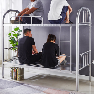 В наличии, качественная современная мебель из утолщенного стального каркаса, детская двухъярусная кровать для общежитий - Product Image 5