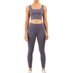 Conjuntos de Yoga para Mujer Ajustables, Nuevo Diseño, Color Personalizado, Alto Rendimiento, Diseño Superior, Calidad Premium, Sólidos, 2 Piezas, Ecológicos - Product Image 5