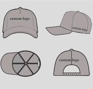 Wholesale Hip Hop <b>Waterproof</b> Cotton Baseball <b>Hat</b> Blank Custom Your Logo 3D Puff Embroidery Print 5 Panel Unisex Sports Caps - Product Image 3