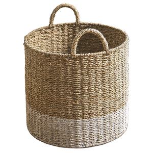 Cesta de almacenamiento de césped de mar hecha a mano, cesta de alta calidad, elegante, hecha a mano, uso en la cocina, bajo nivel de pedido - Product Image 1