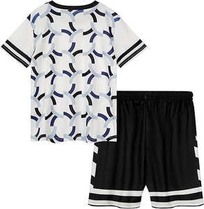 Conjunto de Uniforme de Fútbol Personalizado para Niños - Conjunto de Uniforme de Fútbol para Niños con Estampado Sublimado Blanco - Product Image 2