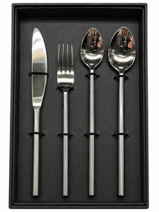 Juego de Cubiertos de Acero Inoxidable con Acabado Espejo, Apto para Lavavajillas - Product Image 1