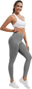 Ropa Deportiva para Mujer, Leggings Casuales de Cintura Alta, Transpirables, Antibacterianos, con Bolsillos, Pantalones de Yoga, para Gimnasio, Entrenamiento, Running, con Logotipo Personalizado - Product Image 5