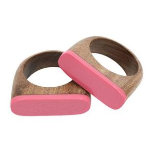 Anneau de serviette en bois et résine, fait main en époxy, classique, durable, écologique, accessoire de table pour la maison, le restaurant, l'hôtel, le mariage - Product Image 6
