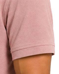 Polo Personalizado Rosa Claro para Hombre, Manga Corta, Tela de Algodón Piqué, Diseño Liso Informal, Cuello Camisero, Clásico de Verano - Product Image 3