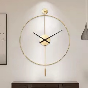 Post Modern Look Metal Wall <b>Clock</b> Abstract Geometric Design Quartz Analog Silent Living Room Decor Hanging Style Wall <b>Clock</b> - Product Image 5