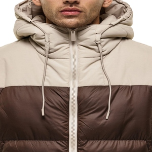 Men's Cold Climate Puffer Jacket Lightweight Quilted Winter Warm <b>Covered</b> <b>Button</b> Outdoor Casual Coat OEM Service Finished - Product Image 4